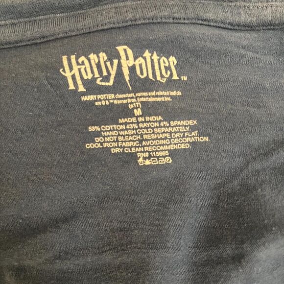 Harry-potter Women's Blue and White Shirt - Picture 3 of 4